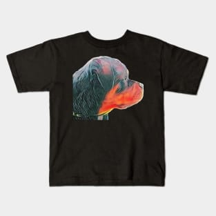 Rottweiler head side view Unit Kids T-Shirt